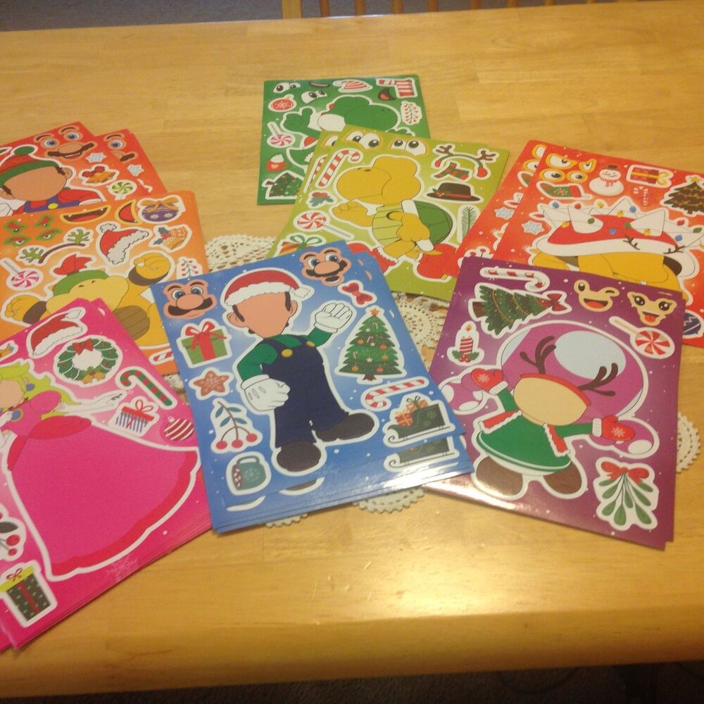 Christmas party fun! Create faces and scenes